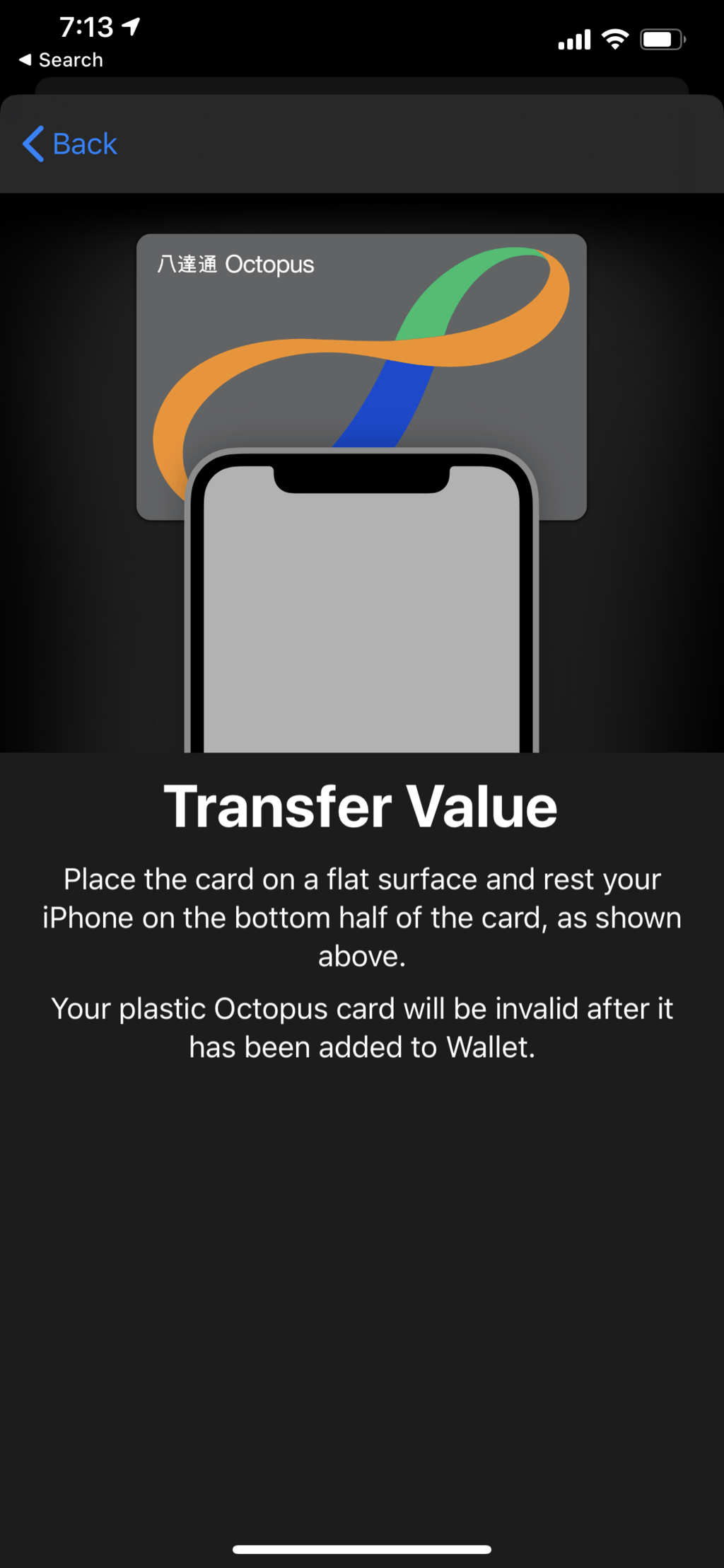 Best to use a table to put your phone in contact with your Octopus card. / Image courtesy of Brent Deverman
